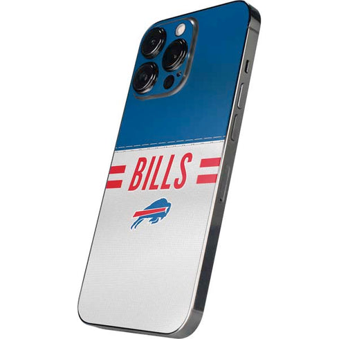 NFL Buffalo Bills White Striped iPhone 16 Pro Skin